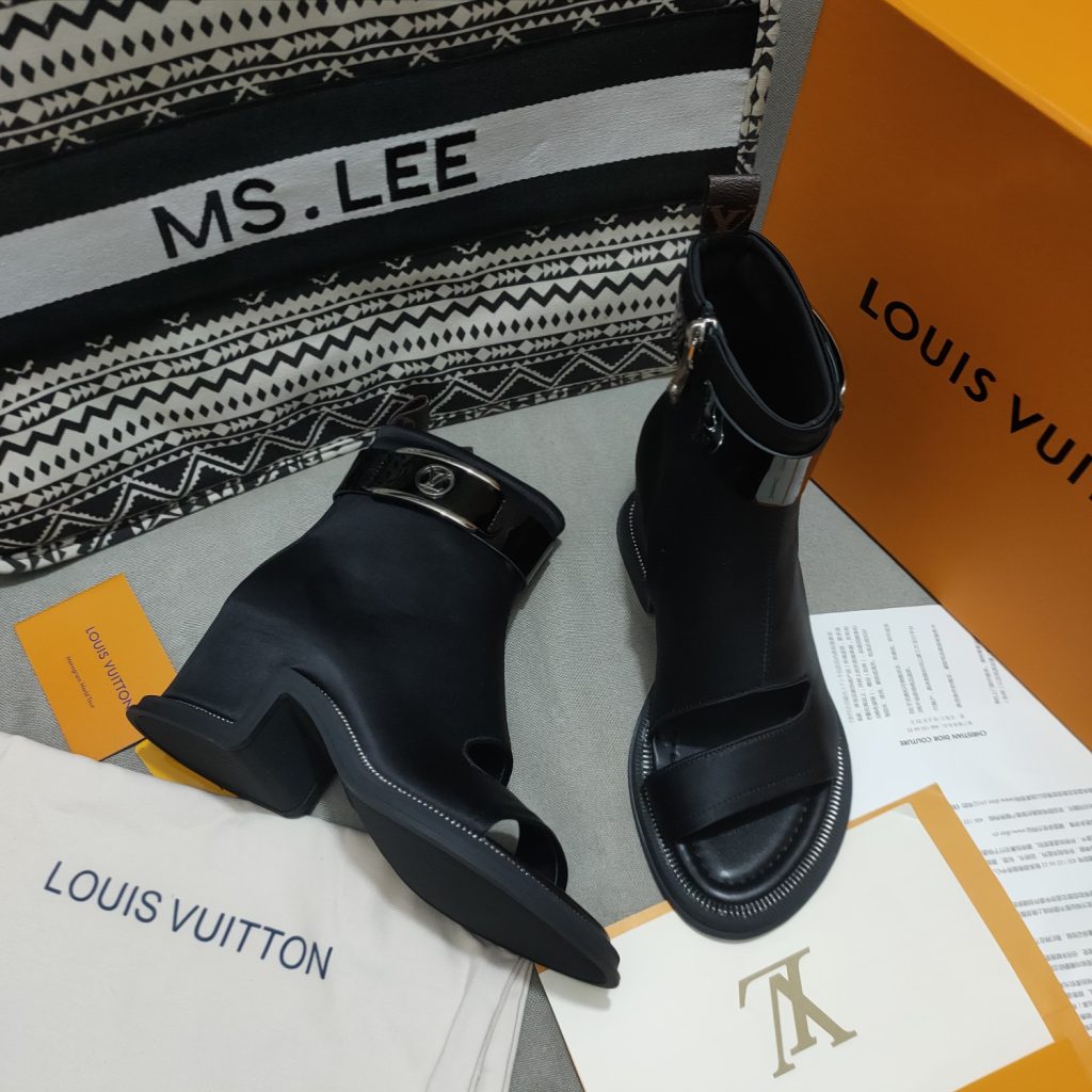 Louis Vuitton Women’s Moonlight Ankle Boot Black For Women LV 1AA0H5