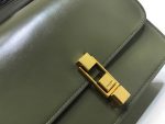 Saint Laurent Le Carre Satchel In Box Dark Green For Women 9in/23cm YSL