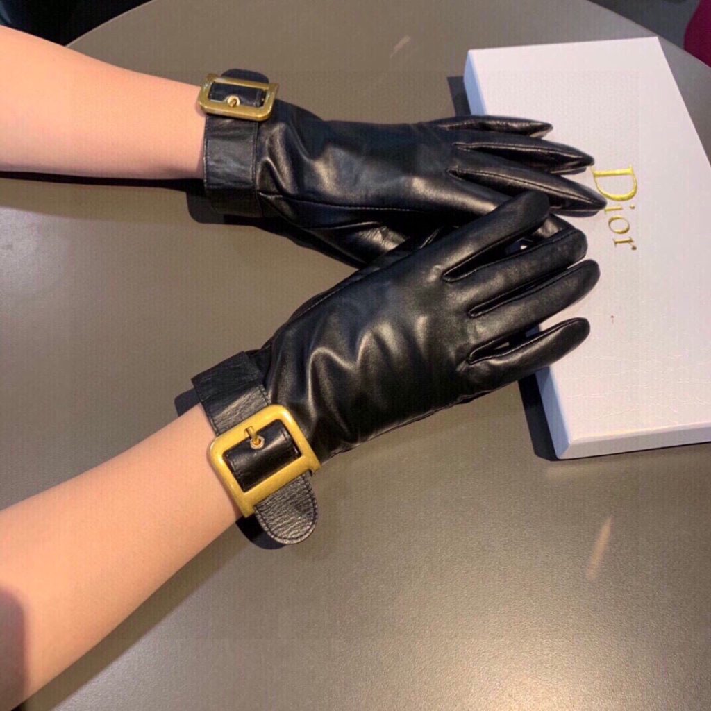 Dior Gloves In Black