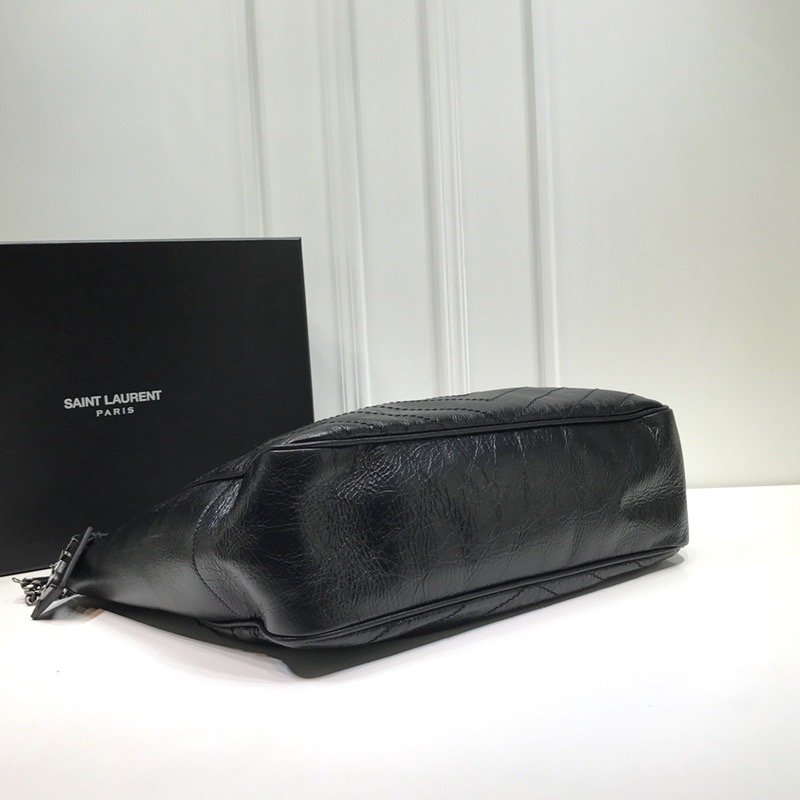 Saint Laurent Niki Shopping Bag Black For Women 13.8in/35cm YSL