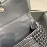 Balenciaga Hourglass XS Handbag In Dark Grey, For Women, Women’s Bags 7.4in/19cm 5935461LR6Y1309