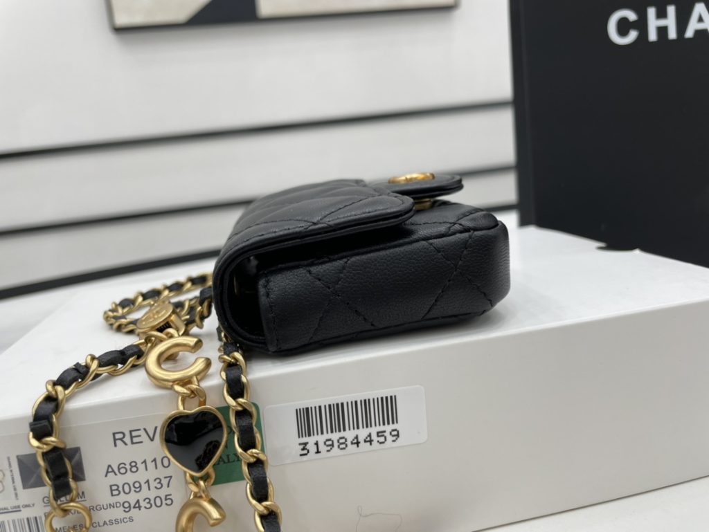 Chanel Mini Flap Bag Black For Women, Women’s Bags 3.5in/9cm