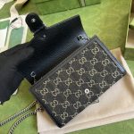 Gucci Dionysus GG Mini Chain Bag Black And Ivory GG Denim Jacquard For Women 8in/20cm 401231 UN3BN 1274