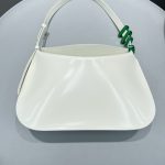 Bottega Veneta Flap Bag White, For Women, Women’s Bags 12.4in/31.5cm