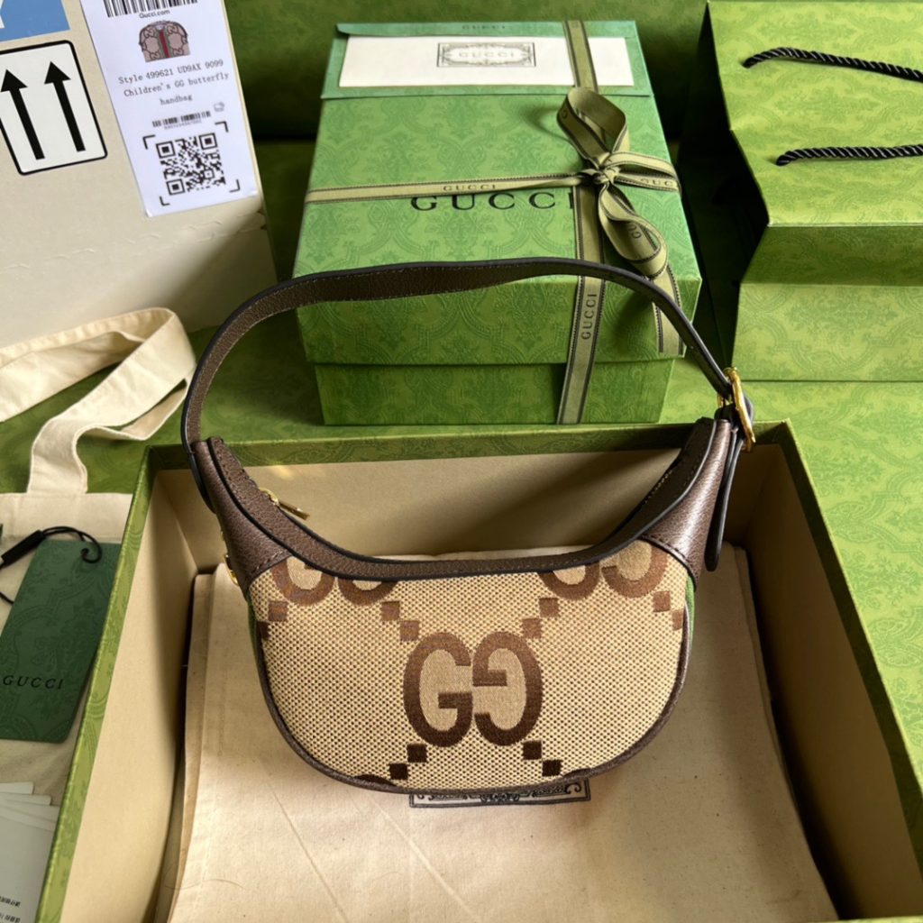 Gucci Ophidia Jumbo GG Mini Bag Brown For Women, Women’s Bags 7.9in/20cm GG ‎‎658551 UKMDG 2570