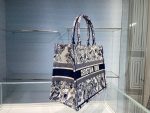 Christian Dior Medium Dior Book Tote Blue, For Women, Women’s Handbags 14in/36cm CD M1296ZTDT_M808