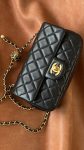 Chanel Mini Flap Bag Black For Women, Women’s Bags 7.9in/20cm