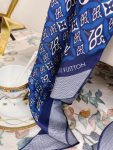 Louis Vuitton Monogram Pattern Blue Scarf 175cm/69in