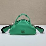 Prada Triangle Bag Green For Women, Women’s Bags 9.8in/25cm 1BB082_2BYA_F0458_V_NEO