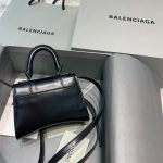 Balenciaga Hourglass Mini Handbag In Sliver, For Women, Women’s Bags 4.7in/12cm