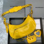 Balenciaga Le Cagole XS Shoulder Bag In Yellow, For Women, Women’s Bags 13in/33cm