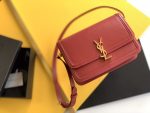 Saint Laurent Solferino Medium Satchel Bag In Box Red With Gold Hardware For Women 9in/23cm YSL 6343050SX0W6805