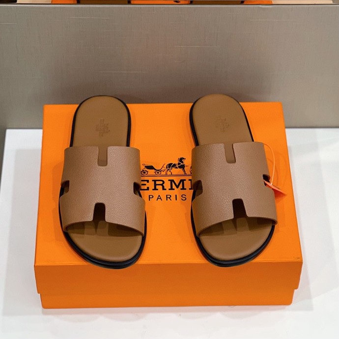 Hermes Izmir Sandal Brown For Men H041141ZH03400