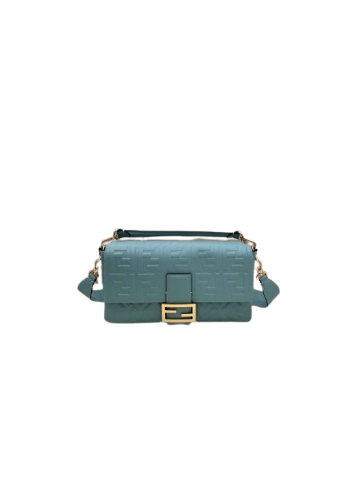 Fendi Baguette Medium Mint Green Bag For Woman 27cm/10.5in 8BR600A72VF1IV6