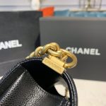 Chanel Boy Handbag Gold Toned Hardware Black For Women, Women’s Bags, Shoulder And Crossbody Bags 9.8in/25cm A67086