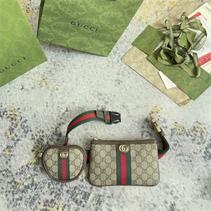 Gucci Ophidia GG Heart Utility Belt Bag 20 x 13x 2 Cm