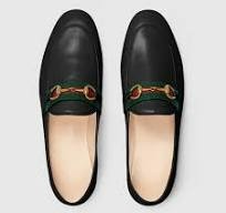 Gucci Black Leather Horsebit Loafers for men – size 44EU – 10US