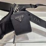 Prada Re-Nylon And Saffiano Shoulder Bag Black For Women, Women’s Bags 9.4in/24cm 2VH113_2DMH_F0002_V_OOP