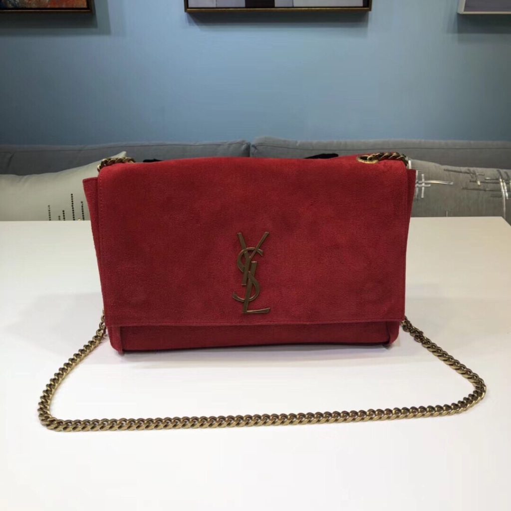 Saint Laurent Kate Medium Reversible Chain Bag Red For Women 28.5in/11.2cm YSL