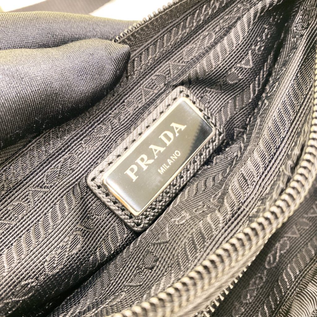 Prada Re-Nylon And Saffiano Shoulder Bag Black For Women, Women’s Bags 7.5in/19cm 2VH128_2DMG_F0002_V_OOO