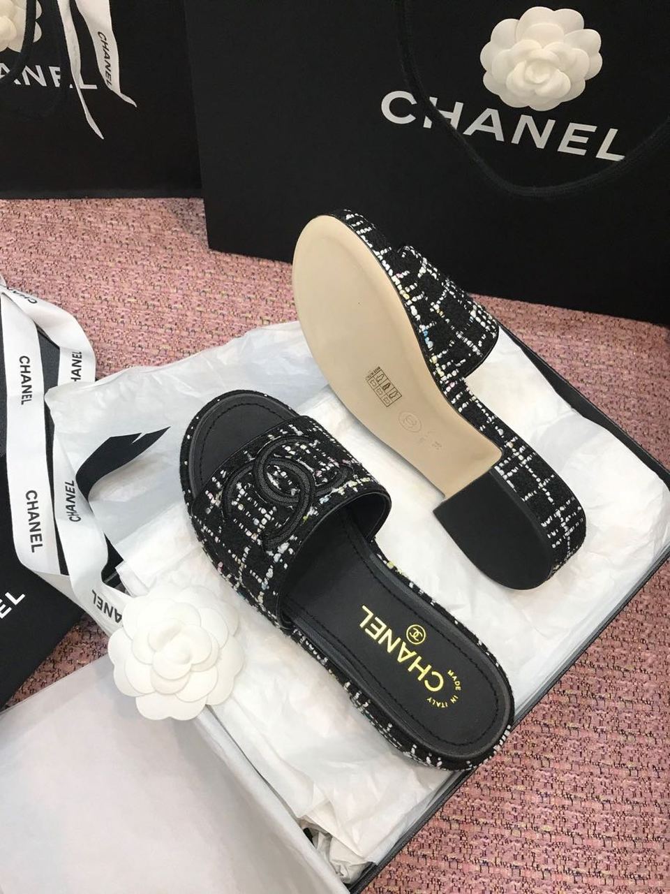 Chanel Mules Black For Women, Women’s Shoes