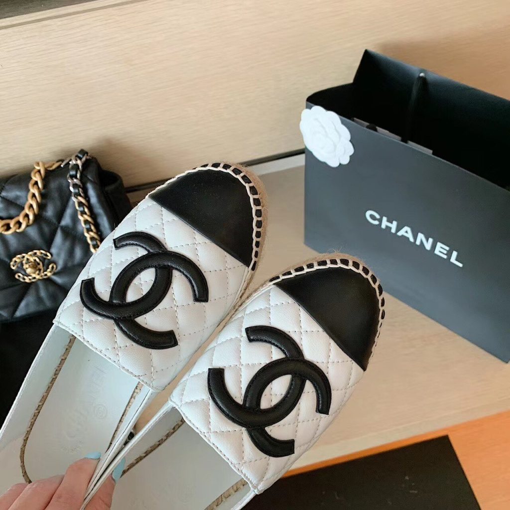 Chanel Espadrilles White/Black For Women, Women’s Shoes G29762