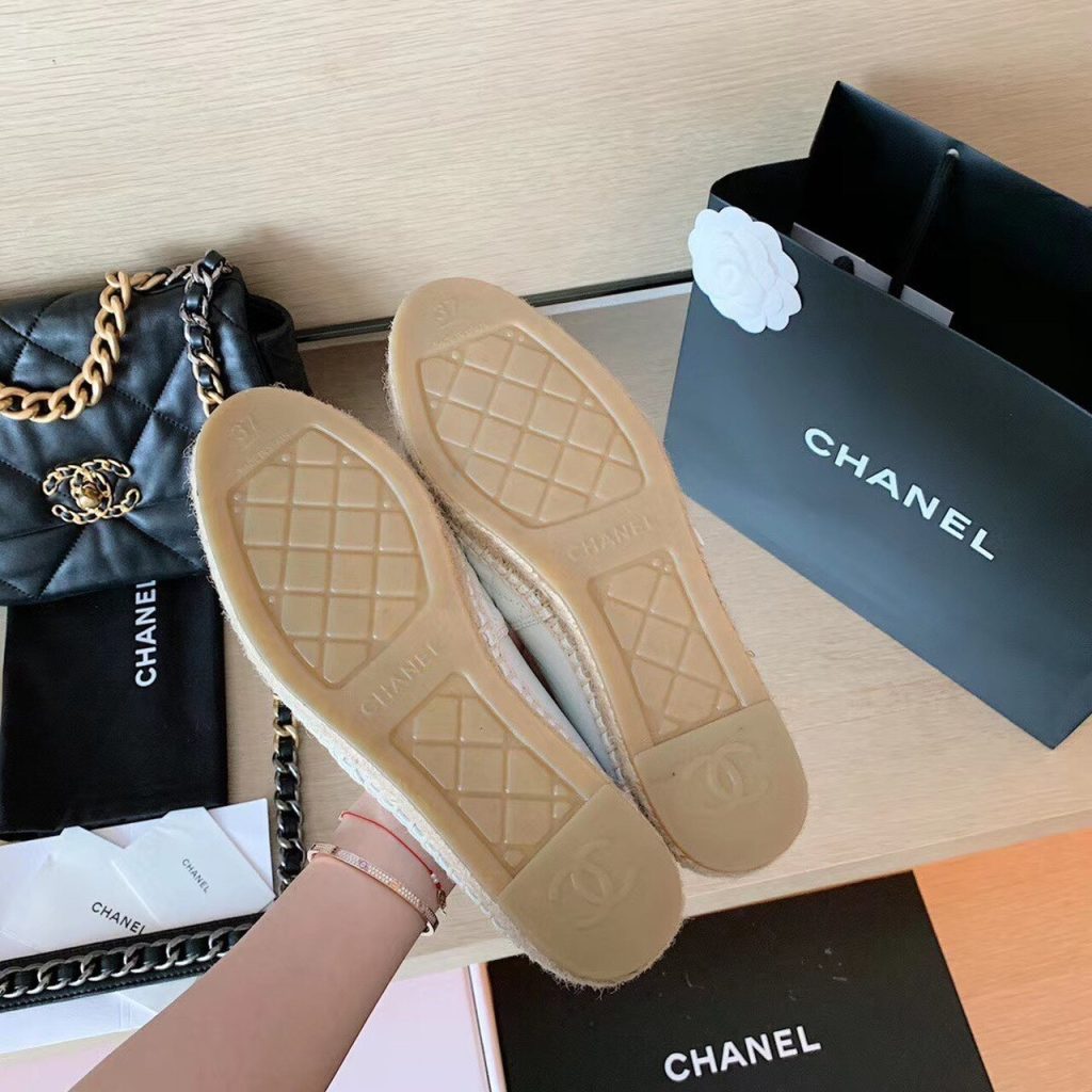 Chanel Espadrilles White/Black For Women, Women’s Shoes G29762