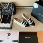 Chanel Espadrilles White/Black For Women, Women’s Shoes G29762