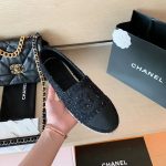 Chanel Espadrilles Black For Women, Women’s Shoes G29762