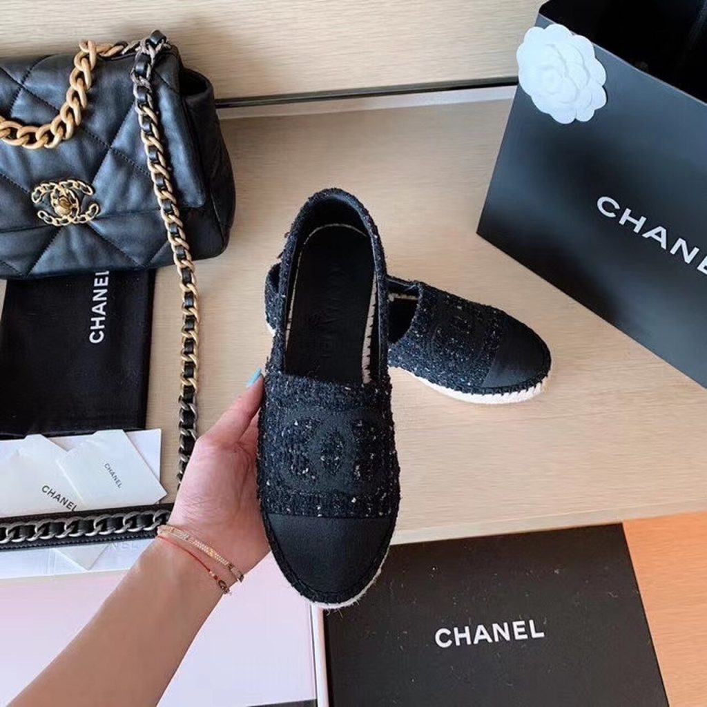 Chanel Espadrilles Black For Women, Women’s Shoes G29762