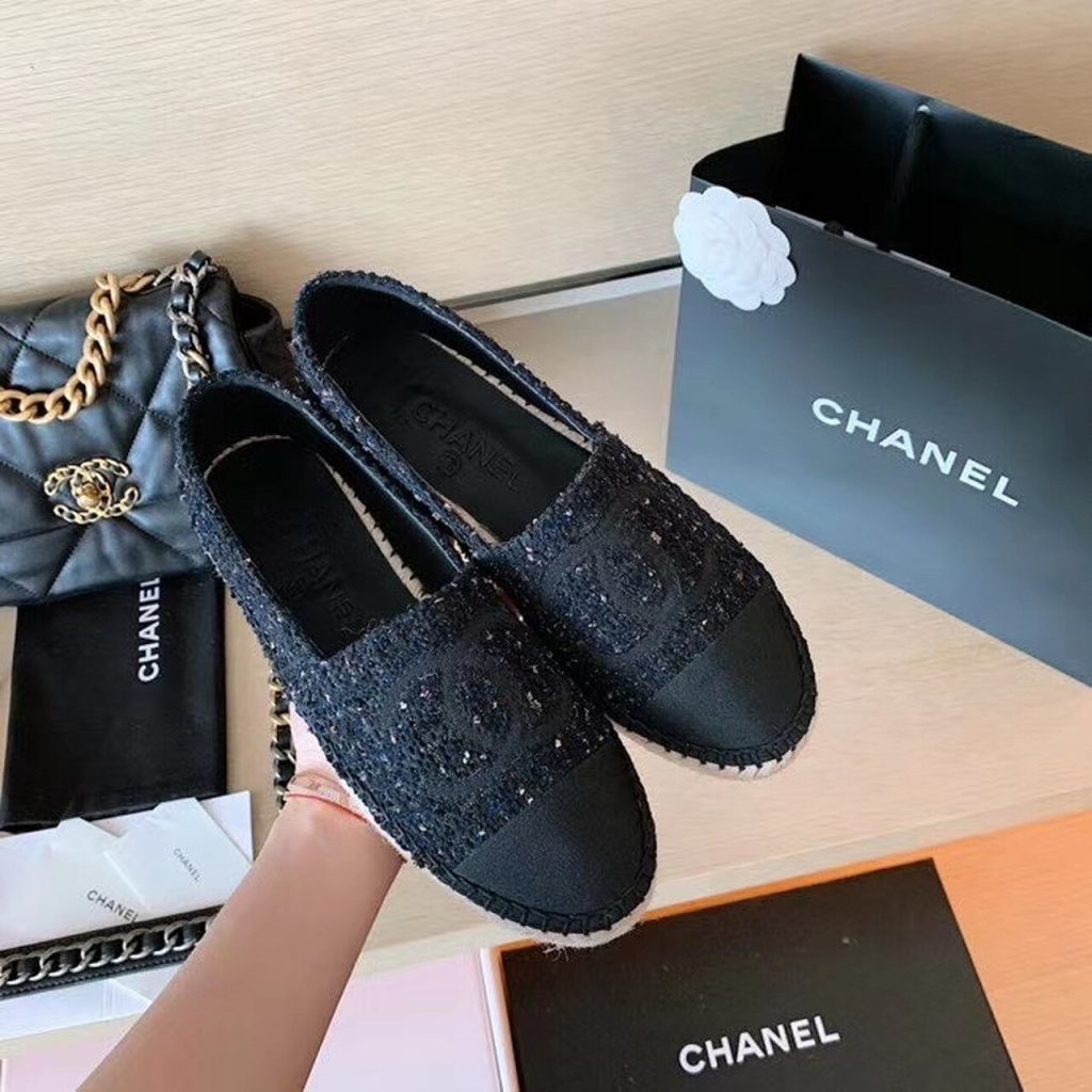 Chanel Espadrilles Black For Women, Women’s Shoes G29762