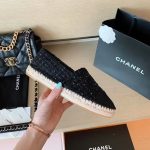 Chanel Espadrilles Black For Women, Women’s Shoes G29762