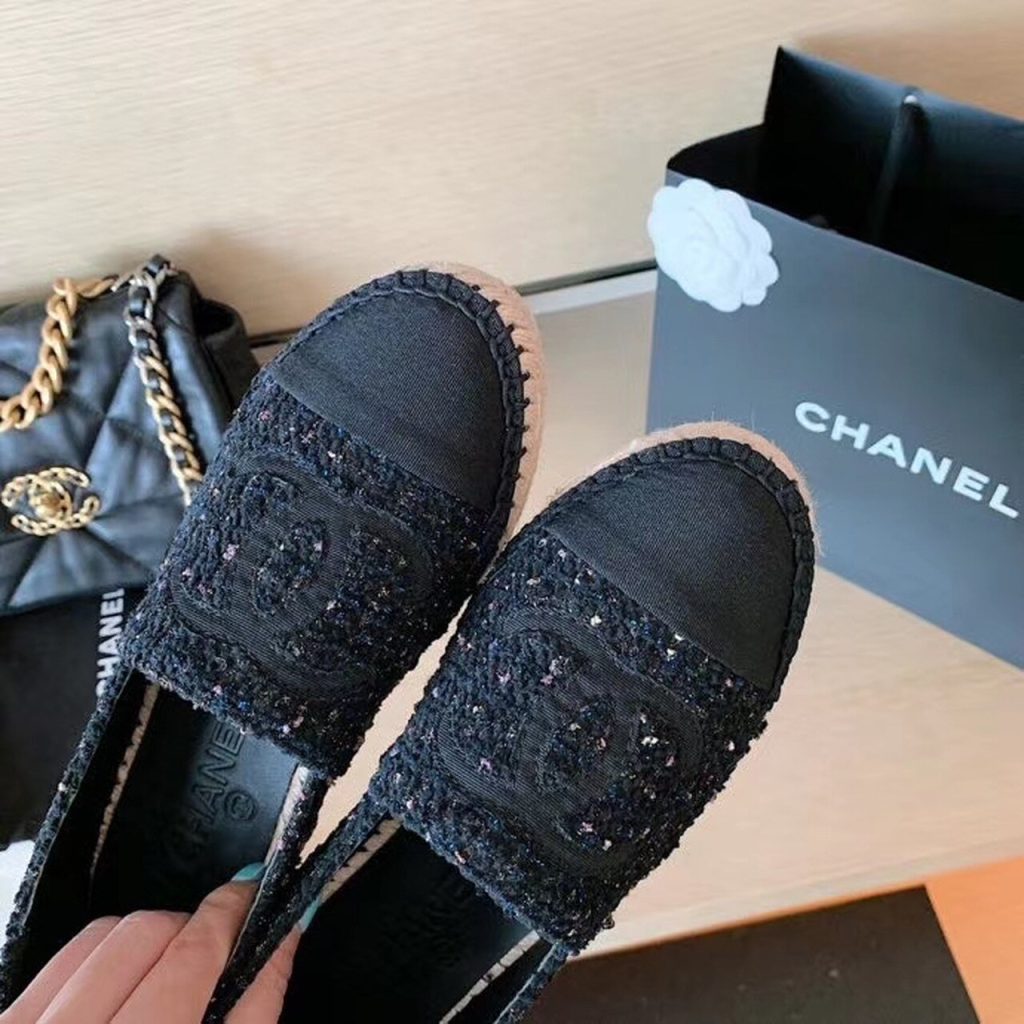 Chanel Espadrilles Black For Women, Women’s Shoes G29762