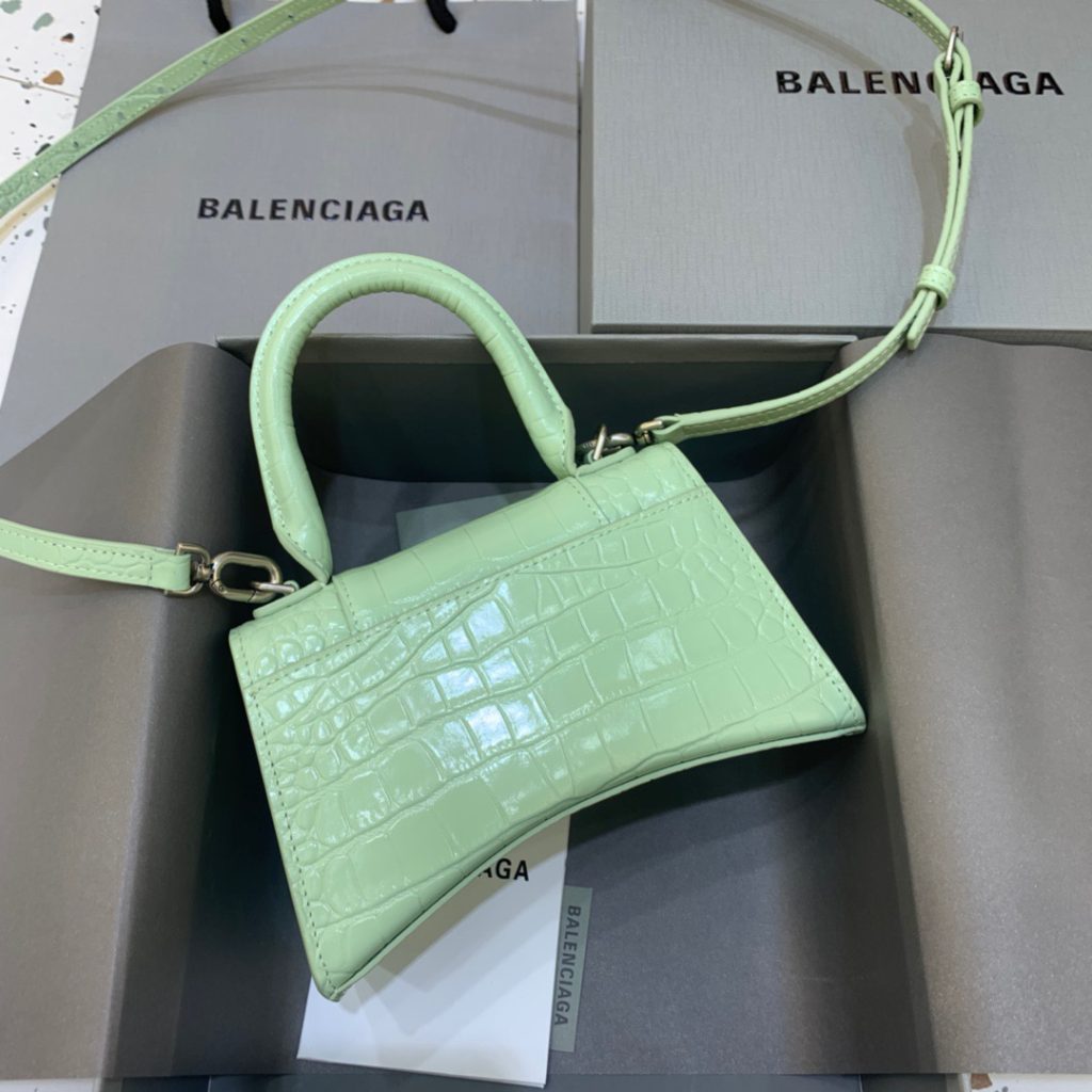 Balenciaga Hourglass XS Handbag In Sliver, For Women, Women’s Bags 7.4in/19cm