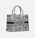 Christian Dior Medium Dior Book Tote Bag Ecru And Blue For Women M1296ZTDT_M34I – 36 Cm/ 14 Inches