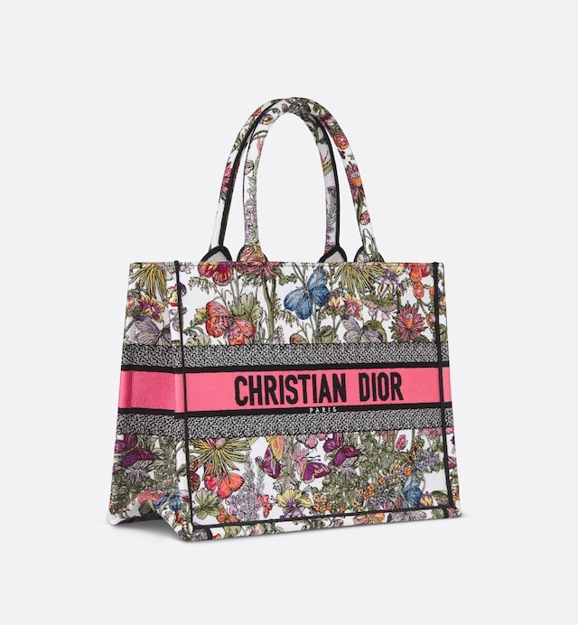 Christian Dior Medium Dior Book Tote White Multicolor Bag For Women M1296ZEBJ_M20E- 14 Inches / 36 Cm