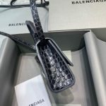 Balenciaga Hourglass Mini Handbag In Sliver, For Women, Women’s Bags 4.7in/12cm