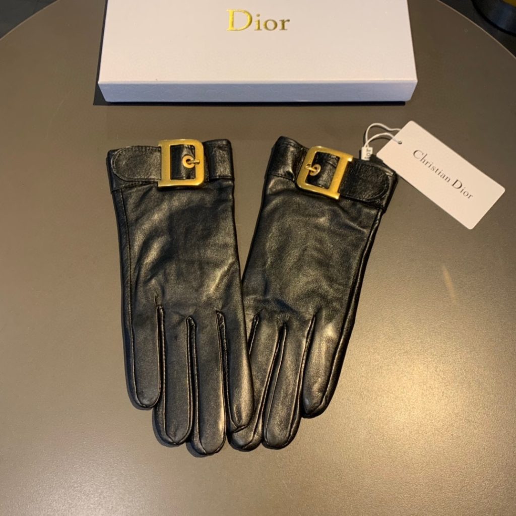 Dior Gloves In Black