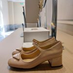 Prada Patent Pumps Beige For Women 1.8in/45mm PRD