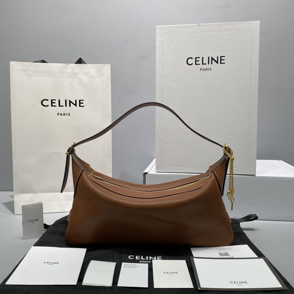 Celine Medium Romy In Supple Brown For Women 13in/34cm 197443DPJ.04LU