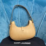 Saint Laurent Le Fermoir Hobo Bag Brown For Women 9.5in/24cm YSL