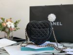 Chanel Mini Heart Bag Black For Women 7in/18cm AS3191 B07958 94305