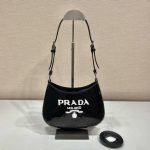 Prada Re-Edition 2000 Sequined Re-Nylon Mini-Bag Black For Women, Women’s Bags 8.6in/22cm 1NE515_2D0Y_F0967