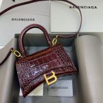 Balenciaga Hourglass XS Handbag In Dark Red, For Women, Women’s Bags 7.4in/19cm