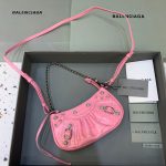 Balenciaga Le Cagole Mini Bag With Chain In Pink, For Women, Women’s Bags 8.2in/21cm 69581423EBY5812