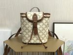 Celine Mini Backpack Folco In Triomphe Canvas White For Women 7in/20cm 197662CAS.01BC