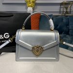 Dolce & Gabbana small Devotion Bag Silver For Women 19cm/ 7.5inches