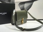 Saint Laurent Le Carre Satchel In Box Dark Green For Women 9in/23cm YSL