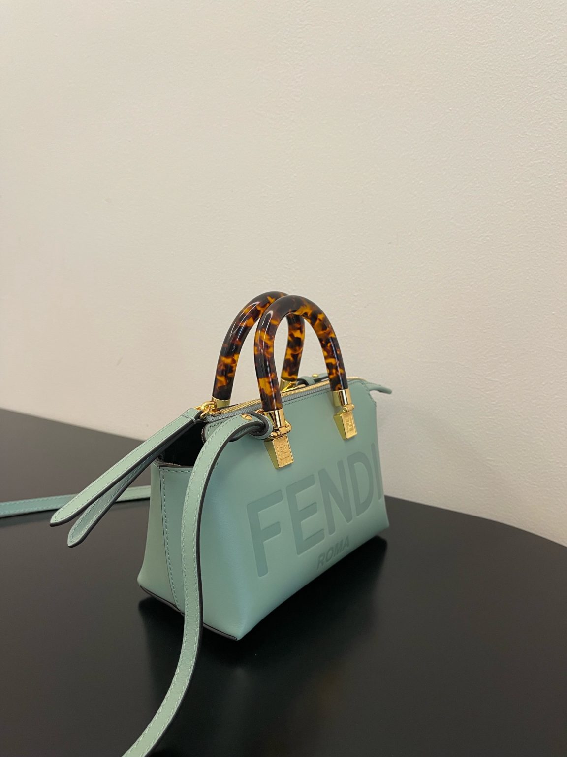 Fendi By The Way Mint Green Mini Bag For Woman 17cm/6.5in 8BS067ABVLF03HW