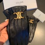 Celine Triomphe Gloves In Black